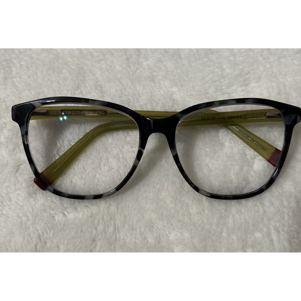 Christian Siriano Womens Eyeglasses SS015 140 Black Green Frames